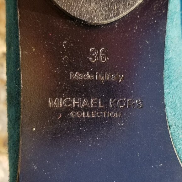 Michael Kors Collection Kallie Lace Up Suede Flats - Picture 10 of 12